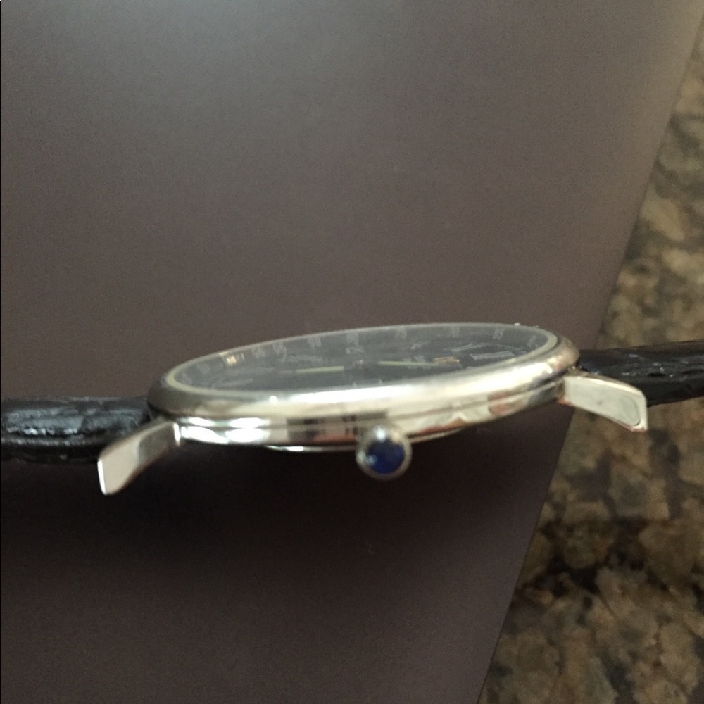 Steinhausen Swiss movement black leather watch​ - Picture 5 of 6